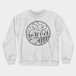 River and Mountain Crewneck Sweatshirt